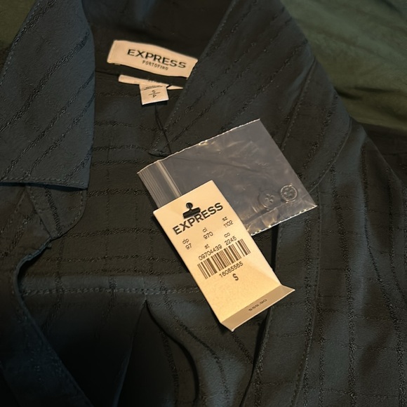 Express Portofino dark green blouse. Size Small /Slim New with tags - Picture 4 of 8